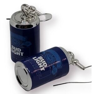 Budlight  drop earrings blue funny Gag gift